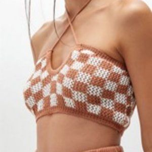 Kendall & Kylie | NWOT Crochet halter crop top